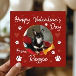 Novelty Valentines Card From The Dog Personalised Photo Card