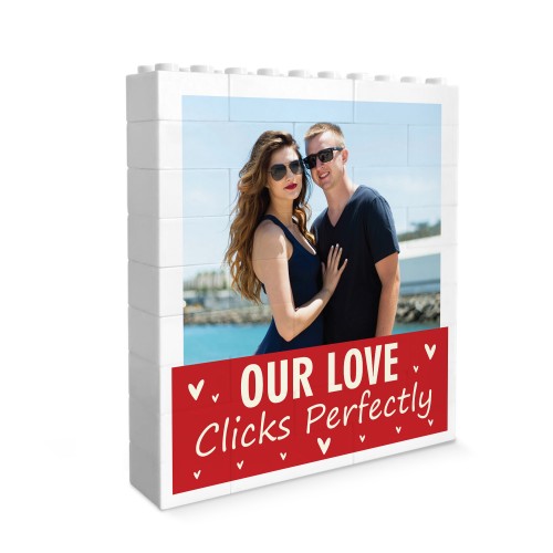 Cute Valentines Day Gift Couple Brick Photo Block Gift For Wife Cute Valentines Day Gift Couple Brick Photo Block Gift For Wife