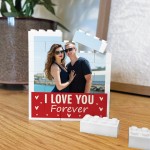 Valentines Day Gift Personalised Couple Brick Photo Block Gift