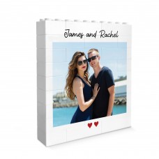 Building Block Photo Plaque Gift For Anniversary Birthday