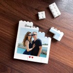 Building Block Photo Plaque Gift For Anniversary Birthday