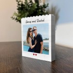 Building Block Photo Plaque Gift For Anniversary Birthday