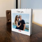 Gift For Anniversary Birthday Valentines Block Photo Plaque