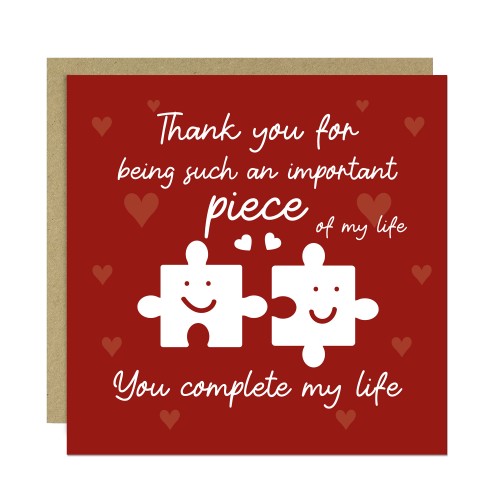 Card For Valentines Day You Complete Me Card For Boyfriend Wife