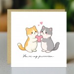 Valentines Card Youre My Purrrrson Funny Cat Card For Boyfriend