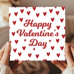 Cute Valentines Card for Her Him, Red Hearts Valentines Day Card Cute Valentines Card for Her Him, Red Hearts Valentines Day Card