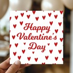Cute Valentines Card for Her Him, Red Hearts Valentines Day Card Cute Valentines Card for Her Him, Red Hearts Valentines Day Card