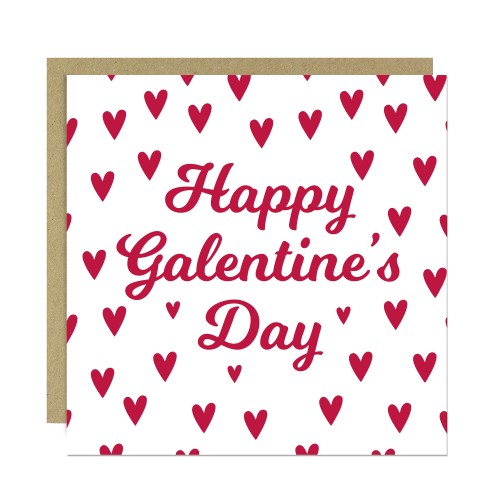 Happy Galentine Card Friendship Valentine Card for Her Bestie