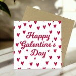 Happy Galentine Card Friendship Valentine Card for Her Bestie