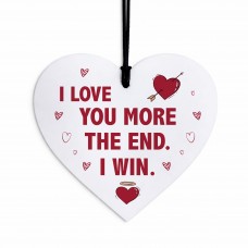 Anniversary Valentines Day Gifts for Him Her Love You More Heart