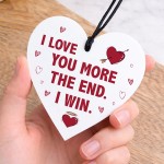 Anniversary Valentines Day Gifts for Him Her Love You More Heart