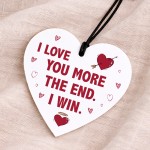 Anniversary Valentines Day Gifts for Him Her Love You More Heart