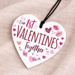 Our 1st Valentines Day Together Gift Acrylic Heart Plaque