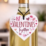 Our 1st Valentines Day Together Gift Acrylic Heart Plaque