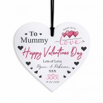 Personalised Gift For Valentines For Mummy Acrylic Hanging Heart