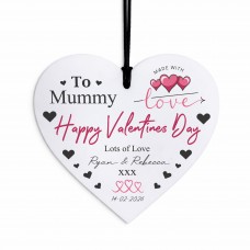 Personalised Gift For Valentines For Mummy Acrylic Hanging Heart