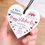 Personalised Gift For Valentines For Mummy Acrylic Hanging Heart