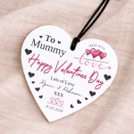 Personalised Gift For Valentines For Mummy Acrylic Hanging Heart