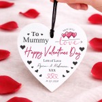 Personalised Gift For Valentines For Mummy Acrylic Hanging Heart