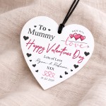 Personalised Gift For Valentines For Mummy Acrylic Hanging Heart