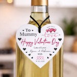 Personalised Gift For Valentines For Mummy Acrylic Hanging Heart