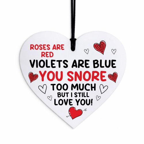 Gifts For Anniversary Valentines SNORE TOO MUCH Funny Gift