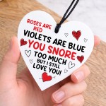 Gifts For Anniversary Valentines SNORE TOO MUCH Funny Gift
