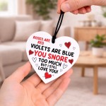Gifts For Anniversary Valentines SNORE TOO MUCH Funny Gift