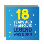 18th Birthday Card for Him Funny Card For 18 Year Old Boy Son