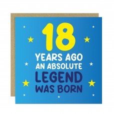 18th Birthday Card for Him Funny Card For 18 Year Old Boy Son