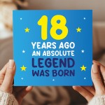 18th Birthday Card for Him Funny Card For 18 Year Old Boy Son