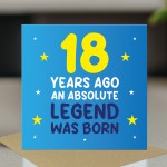 18th Birthday Card for Him Funny Card For 18 Year Old Boy Son
