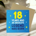 18th Birthday Card for Him Funny Card For 18 Year Old Boy Son