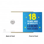 18th Birthday Card for Him Funny Card For 18 Year Old Boy Son