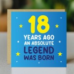 18th Birthday Card for Him Funny Card For 18 Year Old Boy Son