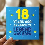 18th Birthday Card for Him Funny Card For 18 Year Old Boy Son
