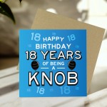 Funny 18th Birthday Card For Friend Brother Son Rude Cards