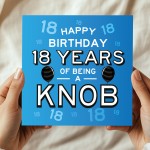 Funny 18th Birthday Card For Friend Brother Son Rude Cards
