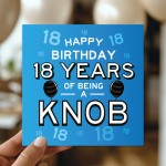 Funny 18th Birthday Card For Friend Brother Son Rude Cards