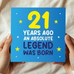 21st Birthday Card for Him Funny Card For 21 Year Old Boy Son