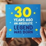 30th Birthday Card for Him Funny Card For 30 Year Old Boy Son