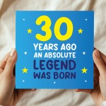 30th Birthday Card for Him Funny Card For 30 Year Old Boy Son