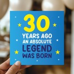 30th Birthday Card for Him Funny Card For 30 Year Old Boy Son