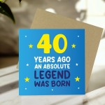 40th Birthday Card for Him Funny Card For 40 Year Old Men Dad