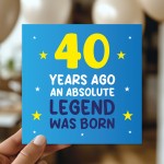 40th Birthday Card for Him Funny Card For 40 Year Old Men Dad