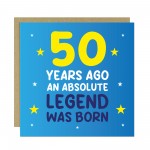 50th Birthday Card for Him Funny Card For 50 Year Old Men Dad