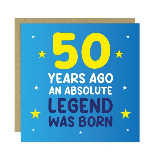 50th Birthday Card for Him Funny Card For 50 Year Old Men Dad