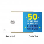 50th Birthday Card for Him Funny Card For 50 Year Old Men Dad