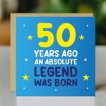 50th Birthday Card for Him Funny Card For 50 Year Old Men Dad