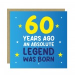 60th Birthday Card for Him Funny Card For 60 Year Old Men Dad